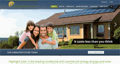 Desktop Screenshot of highlightsolar.com