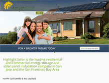 Tablet Screenshot of highlightsolar.com